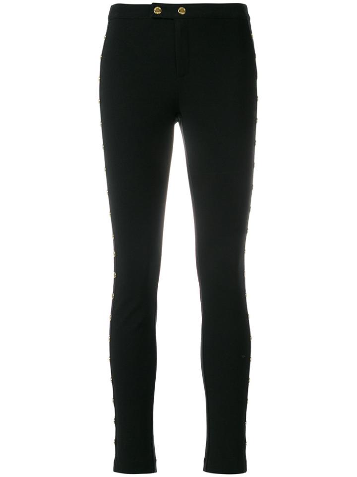 Michael Michael Kors Trousers With Button Details - Black