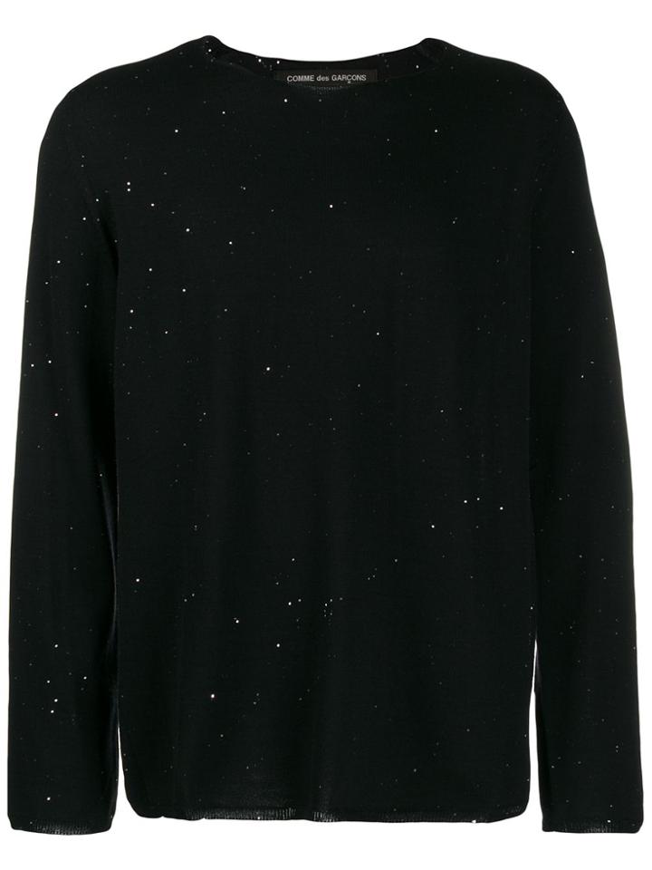 Comme Des Garçons Homme Plus Speckled Jumper - Black