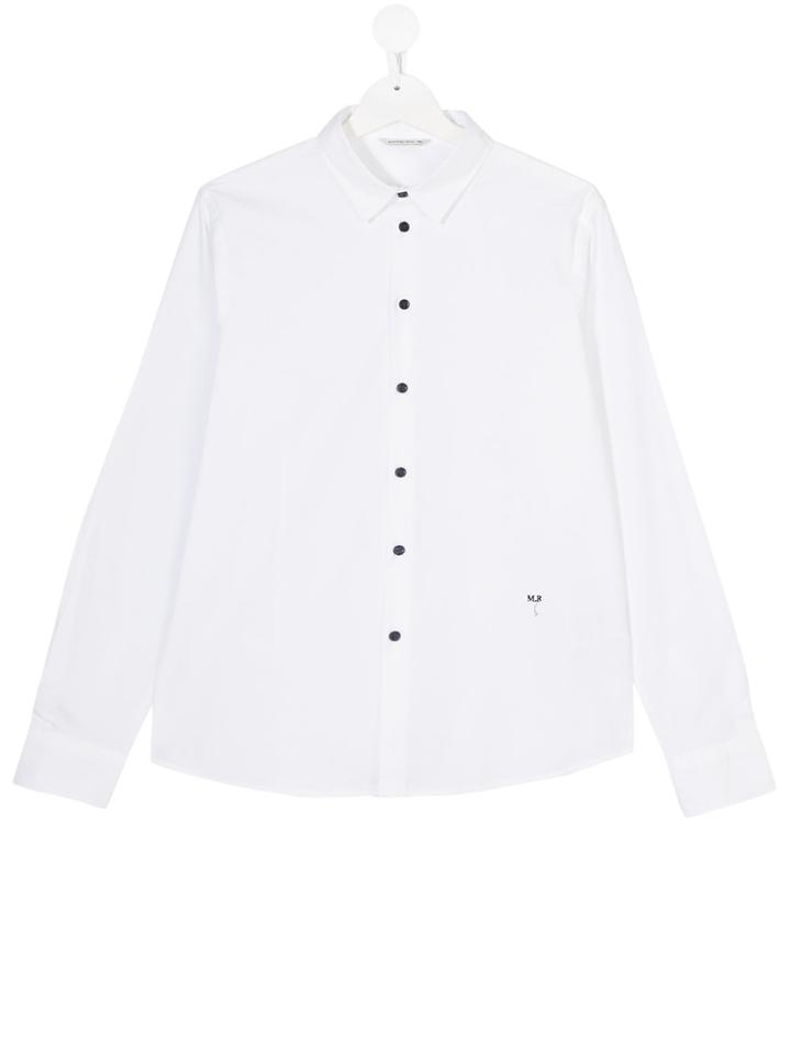 Manuel Ritz Kids Teen Long Sleeve Shirt - White