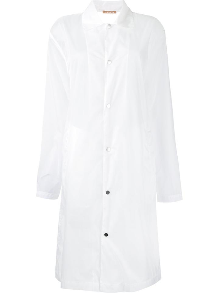 Nehera 'colla' Sheer Coat - White