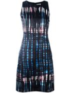 Tomas Maier Abstract Print Dress, Women's, Size: 4, Black, Polyester/acetate/cupro
