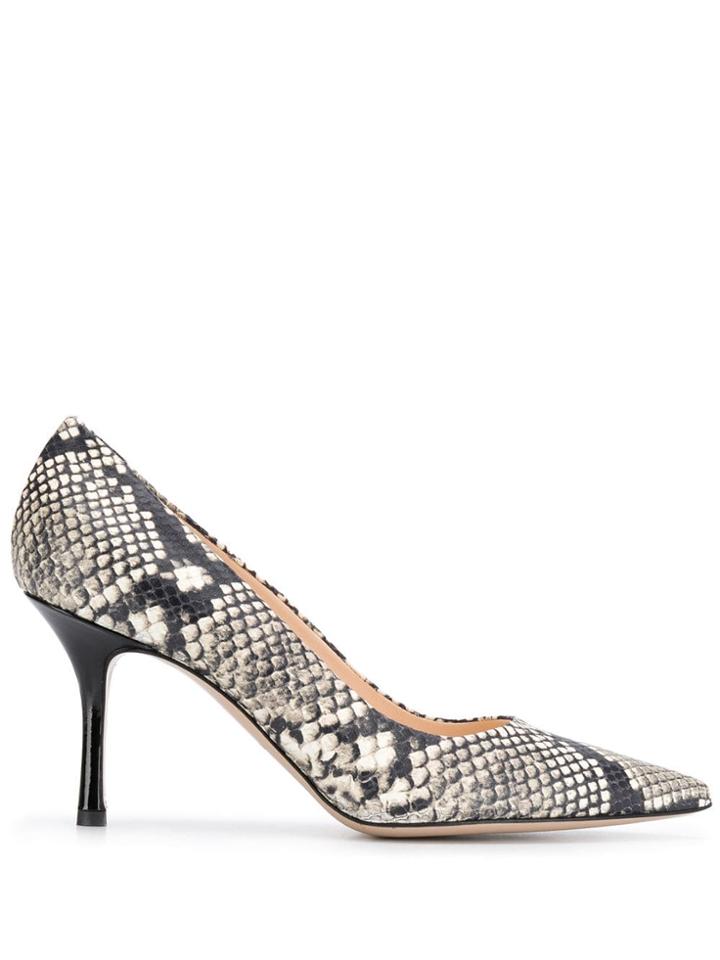 Marc Ellis Snakeskin Print Pumps - Neutrals