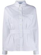 Prada Peplum Waist Shirt - White