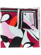 Emilio Pucci Alex Print Rectangular Silk Scarf - Pink