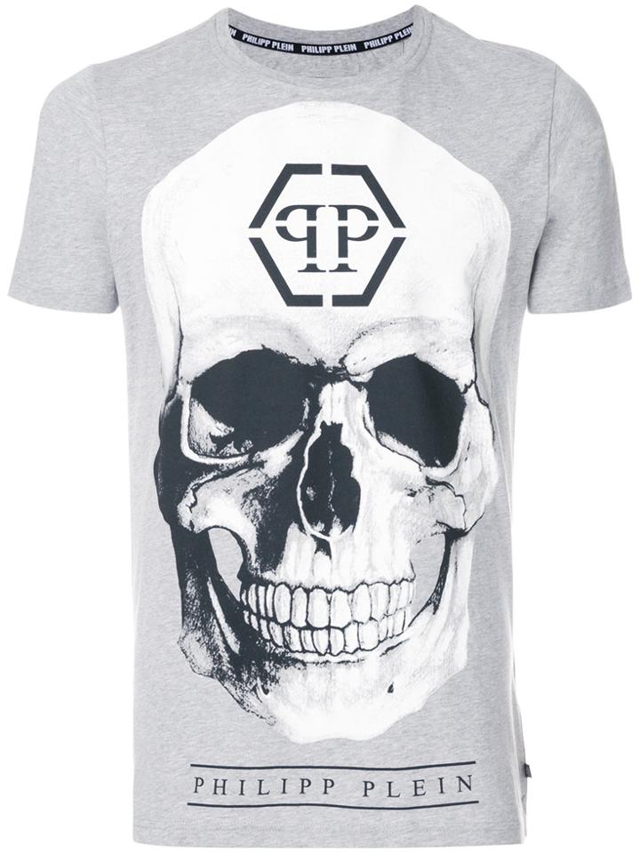 Philipp Plein Connell Hotfix T-shirt - Grey