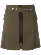 Romeo Gigli Vintage Short Studded Skirt, Women's, Size: 42, Green