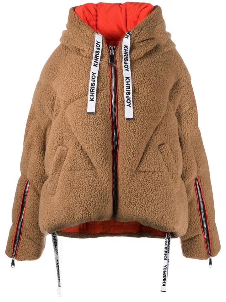 Khrisjoy Faux-shearling Puffer Jacket - Brown