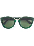 Fendi Eyewear - Marni Driver Sunglasses - Women - Acetate/metal (other) - One Size, Green, Acetate/metal (other)