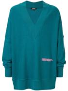 Calvin Klein 205w39nyc Deep V-neck Jumper - Green