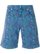 Jacob Cohen - Floral Print Shorts - Men - Cotton/spandex/elastane - 34, Blue, Cotton/spandex/elastane