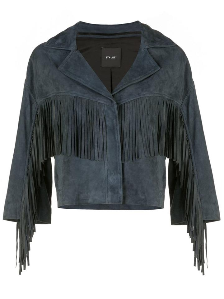 Lth Jkt Abi Fringed Jacket - Brown