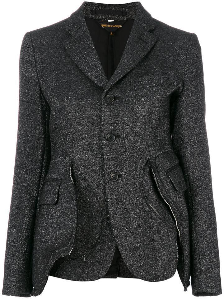 Comme Des Garçons Dusty Effect Blazer - Black