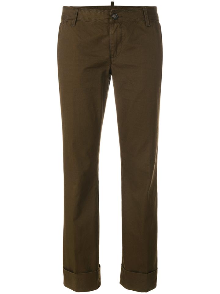 Dsquared2 Cropped Trousers - Green