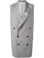 Golden Goose Deluxe Brand - Longline Sleeveless Blazer - Women - Polyester/acetate/wool - S, Grey, Polyester/acetate/wool