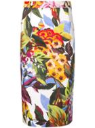 Blugirl Floral Print Skirt - Green