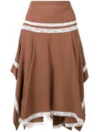 Chloé Draped Skirt - Brown