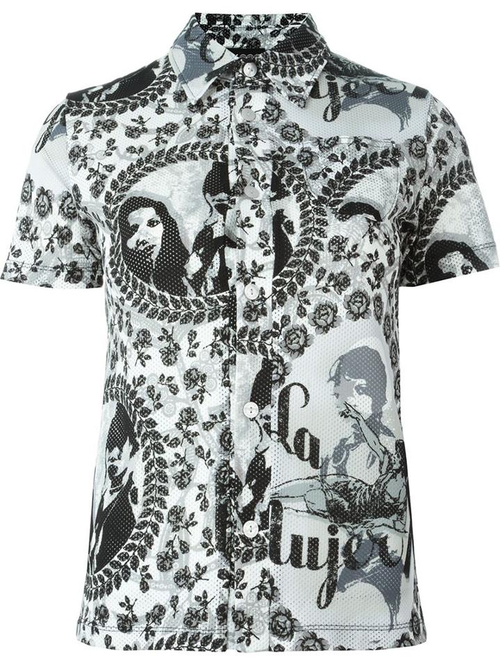 Jean Paul Gaultier Vintage Perforated Printed Shirt