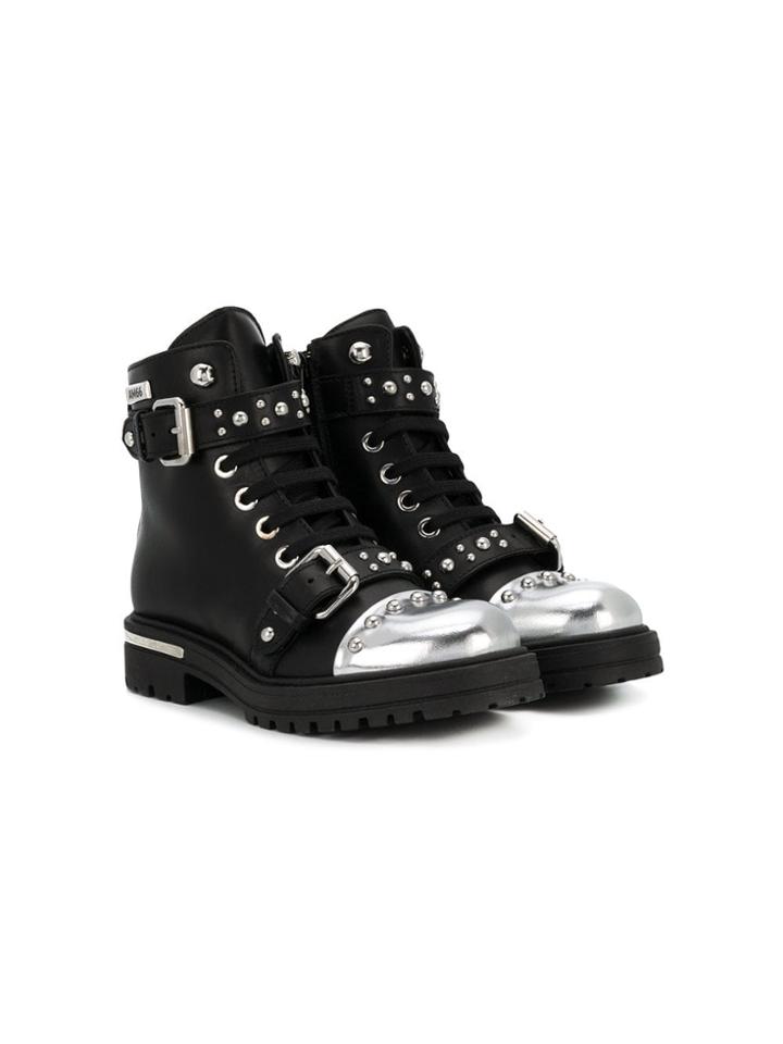 Am66 Am66 57668v2t Nero Ed Acciaio Leather/fur/exotic Skins->calf