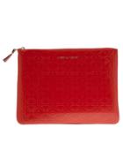 Comme Des Garçons Play Star Embossed Zip Wallet - Yellow