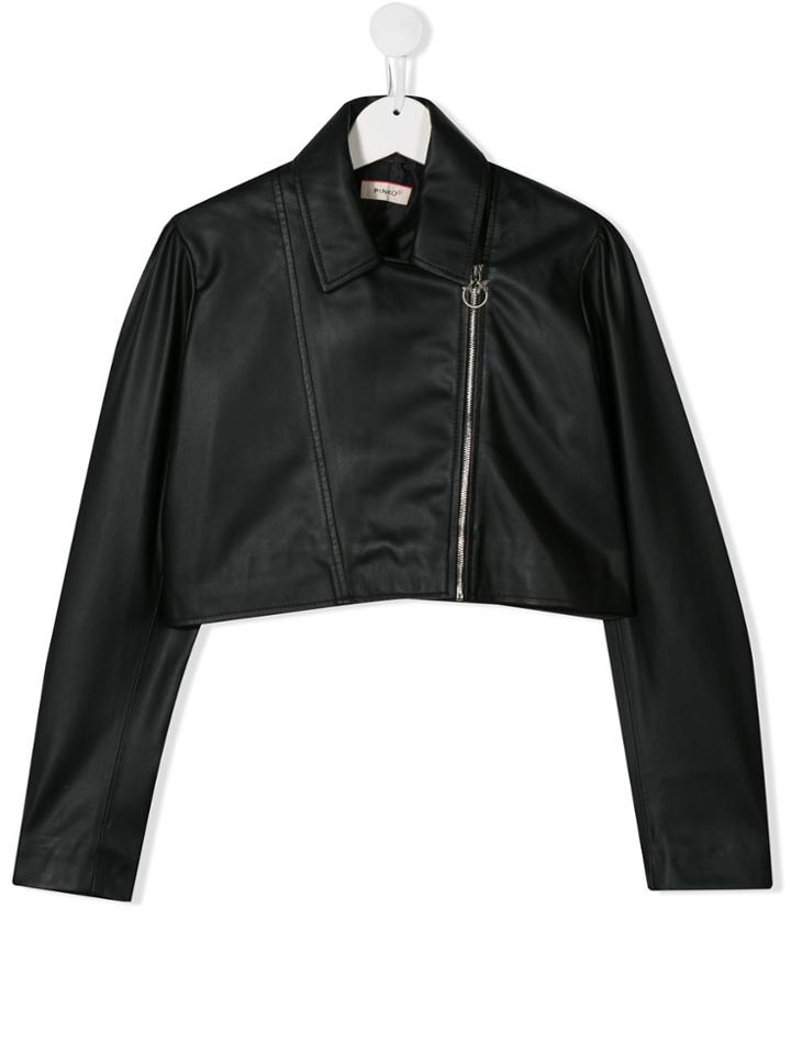 Pinko Kids Zip-front Jacket - Black