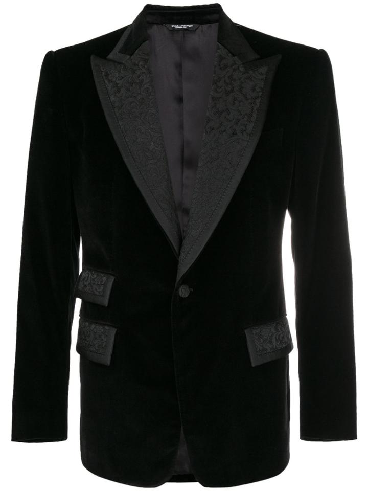 Dolce & Gabbana Formal Embroidered Blazer - Black