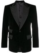 Dolce & Gabbana Formal Embroidered Blazer - Black