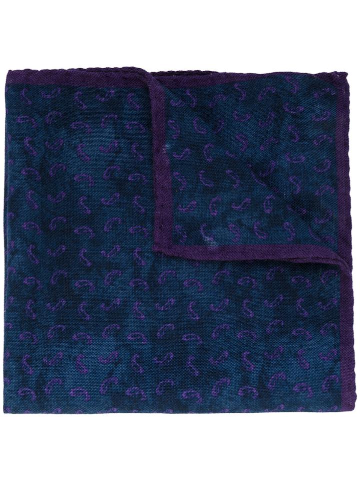 Al Duca D'aosta 1902 Patterned Scarf - Pink & Purple