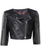 Philipp Plein 'airglow' Biker Jacket - Black