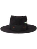 Nick Fouquet Turquoise Beaded Trail Hat - Black