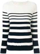 Chinti & Parker Increasing Stripe Sweater - White