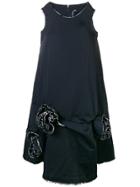 Comme Des Garçons Rose Detail Sack Dress - Blue