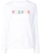 Versus Logo Embroidered Sweatshirt - White