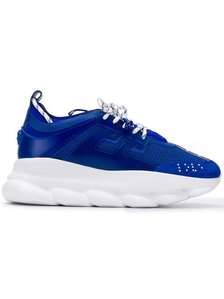 Versace Chain Reaction Sneakers - Blue