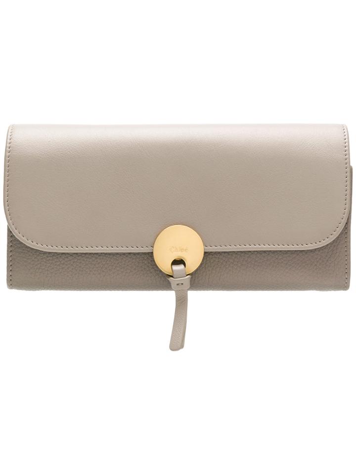 Chloé Indy Long Wallet - Grey