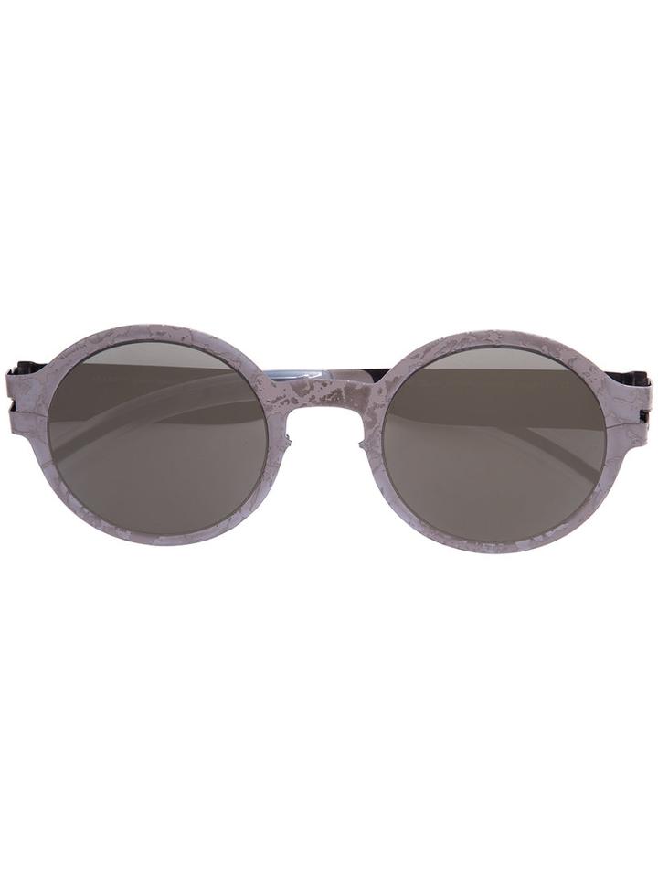 Mykita - Mykita + Maison Martin Margiela 'stone Transfer' Sunglasses - Unisex - Stainless Steel - One Size, Grey, Stainless Steel