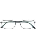 Giorgio Armani Square Frame Glasses, Blue, Acetate/metal