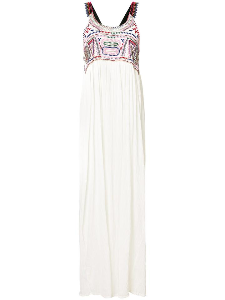 Pinko Embroidered Detail Dress - Nude & Neutrals
