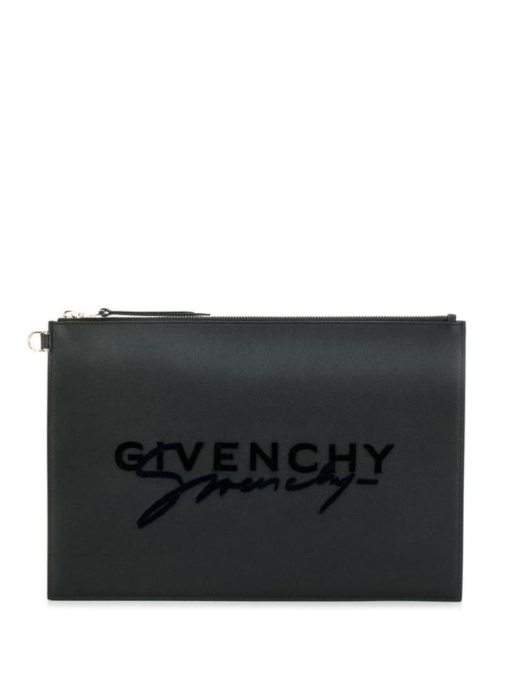 Givenchy Signature Logo Clutch - Black