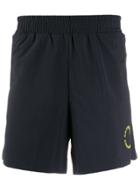 Calvin Klein Logo-embroidered Running Shorts - Blue