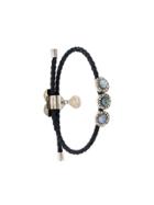 Alexander Mcqueen Heart Charm Bracelet - Black