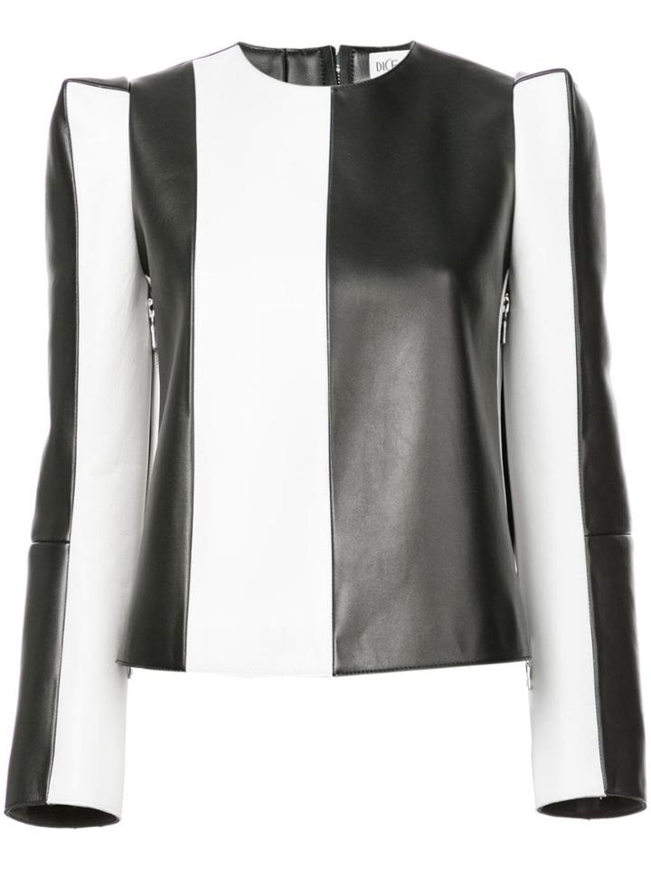 Dice Kayek Striped Top - Black