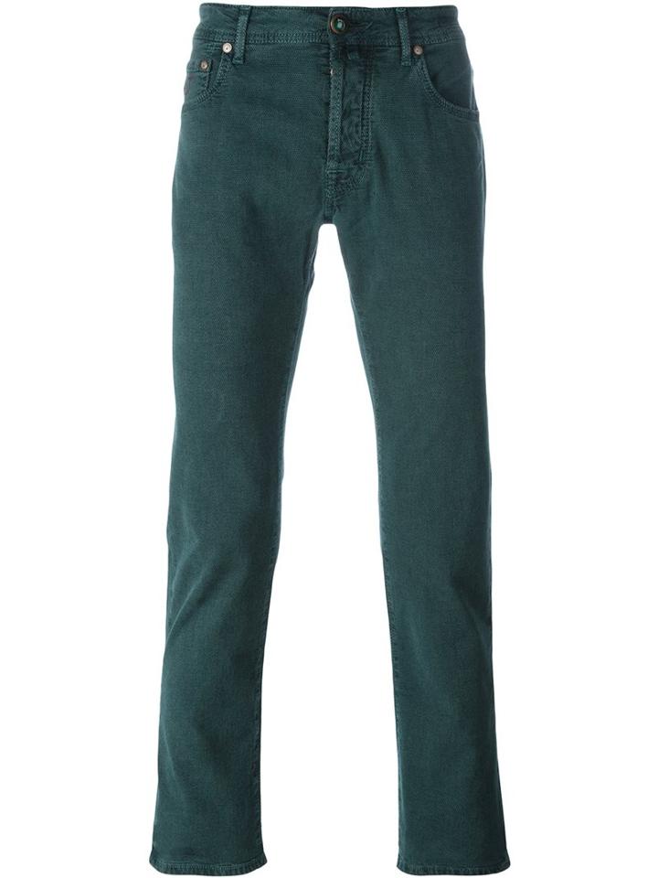 Jacob Cohen '688 Comfort' Jeans, Men's, Size: 31, Green, Cotton/spandex/elastane