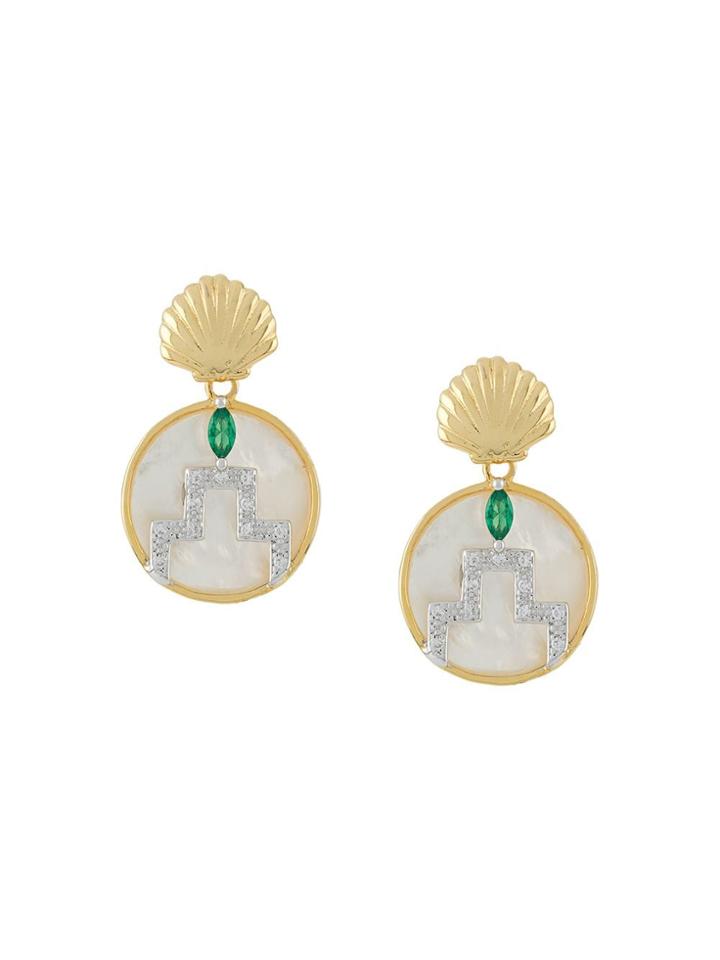 V Jewellery Gina Earrings - Metallic