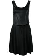 Paco Rabanne - Cut-out Flared Dress - Women - Spandex/elastane/viscose - 38, Black, Spandex/elastane/viscose