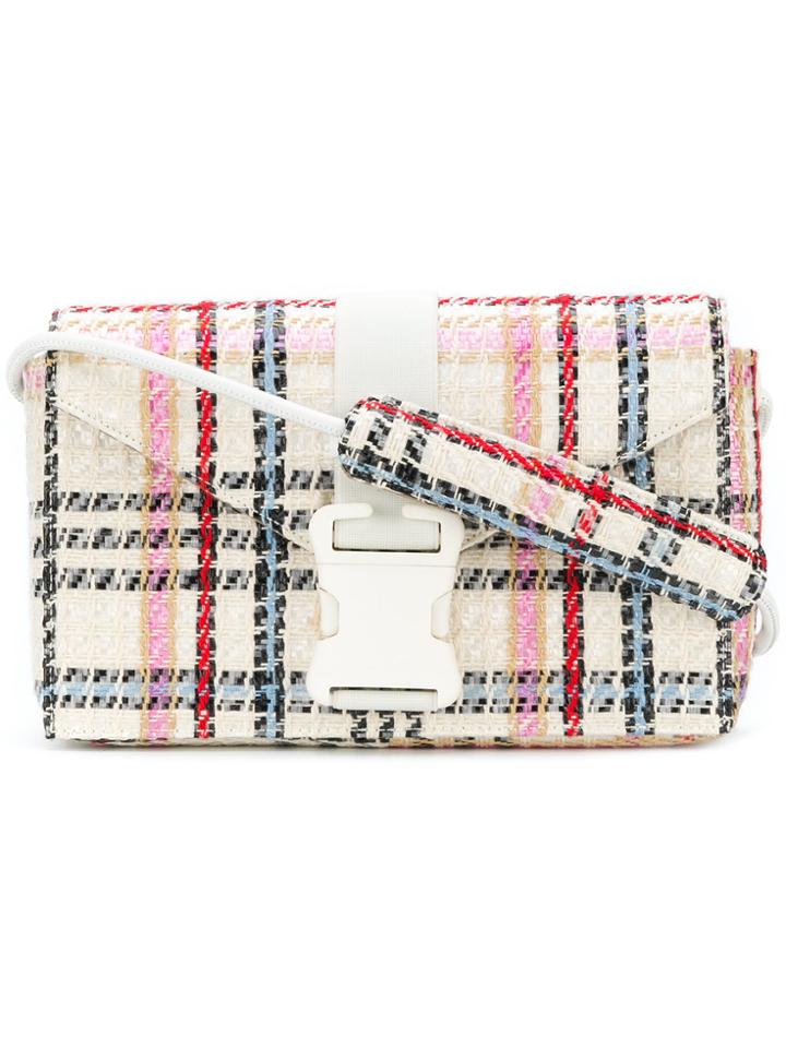Christopher Kane Woven Tartan Devine Handbag - Nude & Neutrals