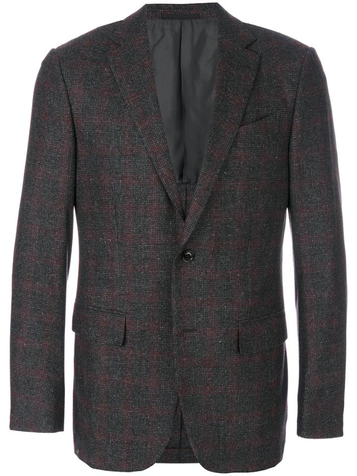 Ermenegildo Zegna Checked Blazer - Grey
