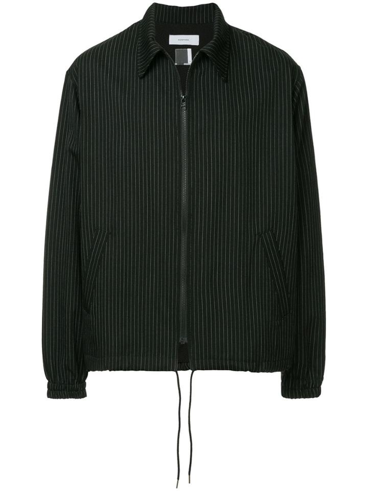 Facetasm Striped Boxy Jacket - Black