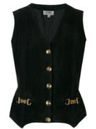 Céline Pre-owned 1970's Horsebit Details Waistcoat - Black