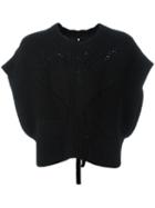 Isabel Marant - Guyo Top - Women - Cotton/wool/pbt Elite - 40, Women's, Black, Cotton/wool/pbt Elite