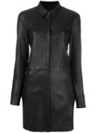 Rta - Long Leather Jacket - Women - Lamb Skin - S, Black, Lamb Skin
